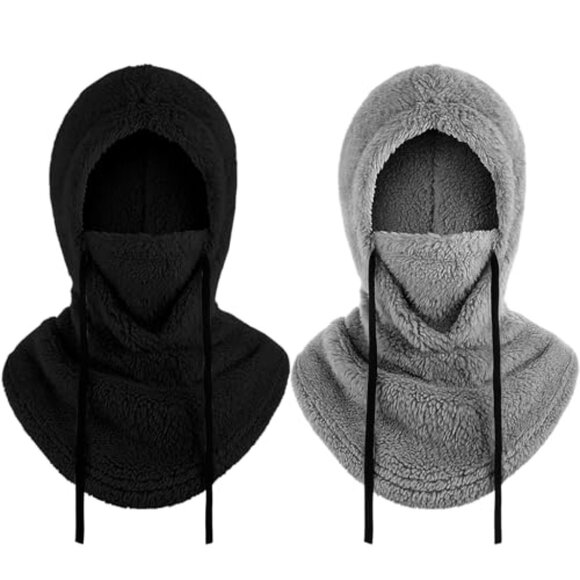 Fleece Balaclava Ski Mask Windproof Face Cover Hooded Scarf Winter Warm main image 8